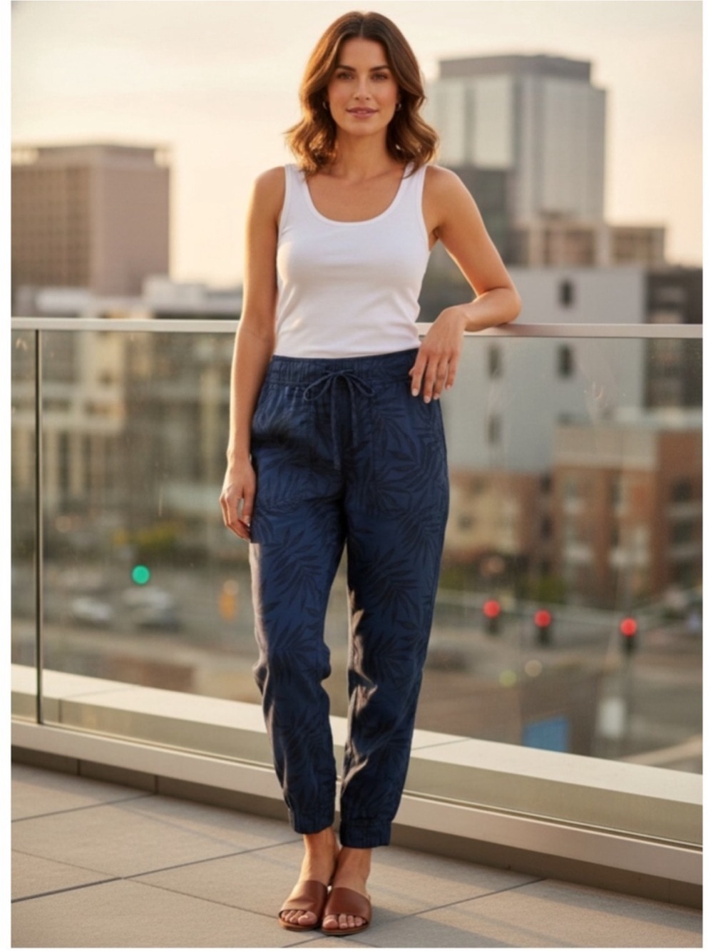 Orvis Tencel Jogger Pants NWOT | Large • Soft Drapey • Travel Comfort • Pockets